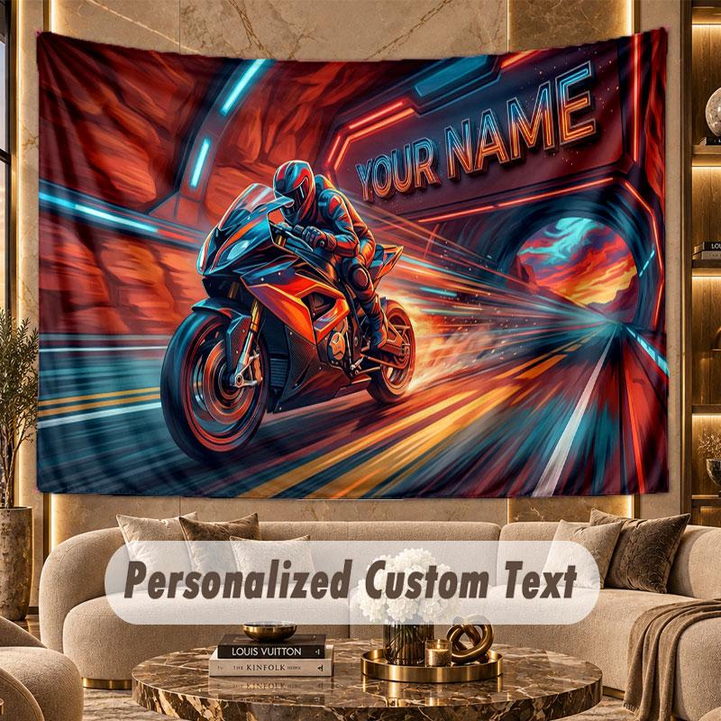Neon Colorful (28) Theme Personalized Tapestry Custom Name Text Wall Hanging Tapestry Home Background Decoration