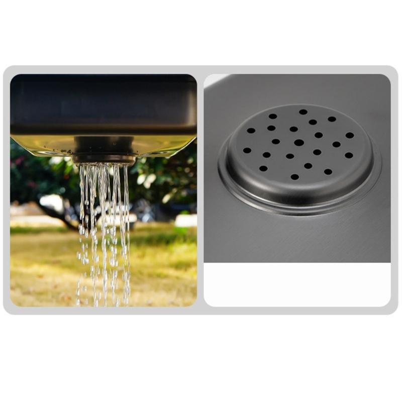 Dishwashing Sink Stainless Steels Wash Basin Picnics Wash Hand Washing Tank Outdoor Camping Kitchen Supply Easy To Use