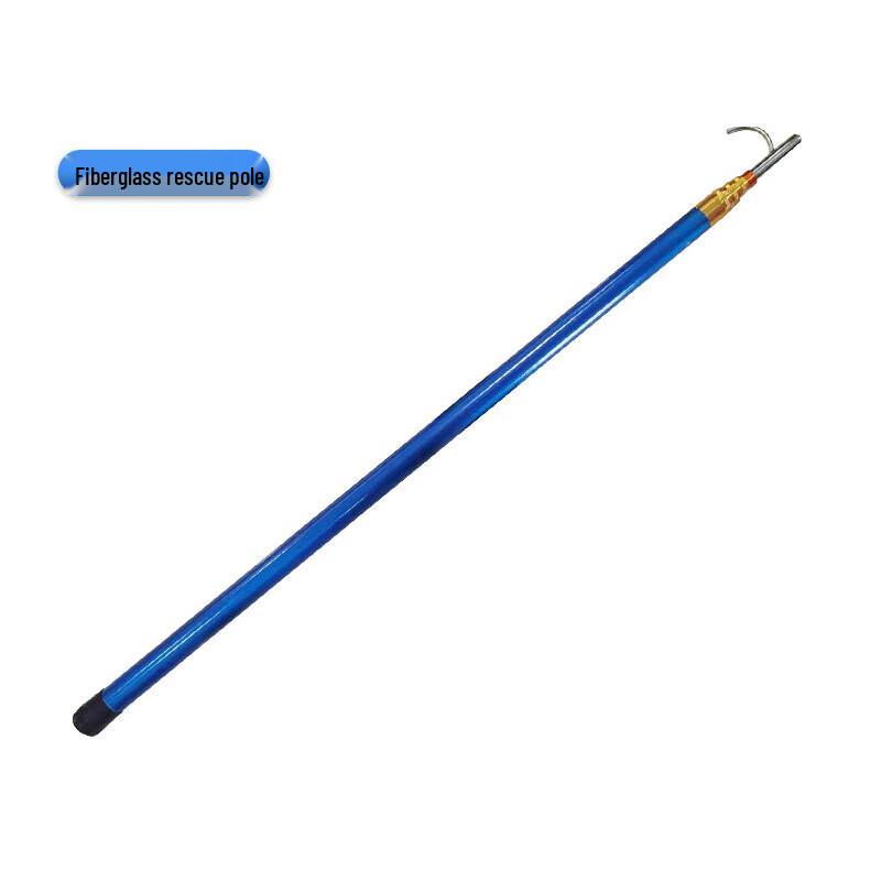 Telescopic Fiberglass Rescue Pole with Hook