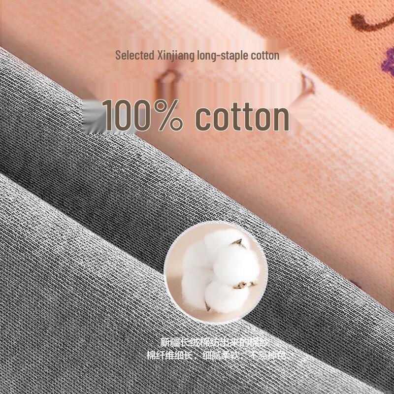 Women's Floral Pure Cotton High-Waist Thermal Underpants