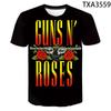 Summer Fashion Guns And Roses 3D Printed Men's T Shirts Mens Womens Fun Harajuku Streetwear Hip Hop Short Sleeve Oversized Tops
