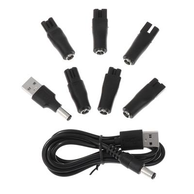 8ks/sada napájecí kabel 5V náhradní nabíječka USB adaptér pro elektrický zastřihovač vlasů