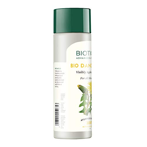 Biotique Bio Dandelion Visibly Ageless Serum, 190ml And Biotique Bio Mountain Ebony Vitalizing Serum For Falling Hair Intensive Hair Growth Treatm