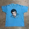 Vintage Elvis Presley Shirt Mens Large Blue 80s Music Rock Star Unforgettable