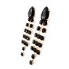 Les Trésors De Lily [L1885] - Black 'Sissi' Designer Earrings