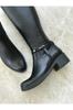 Women Modern Stylish Fashion Boots Boots Genuine Leather Black Genuine Leather Boots