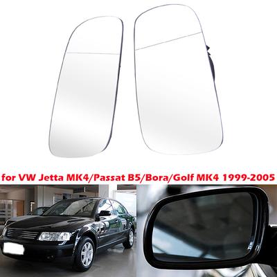 Side Mirror Glass Heater Anti-fog Defrosting Rearview Lens Fit For VW BORA Jetta Golf Mk4 Passat B5 B5.5 Seat Sharan