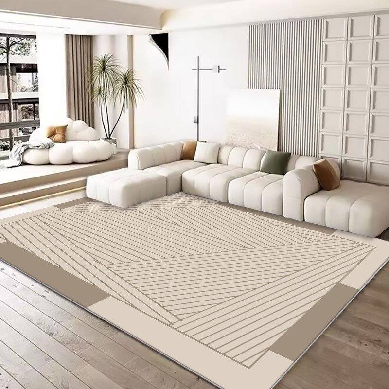 Cream Style Carpets for Living Room Large Area Bedroom Decor Simple Carpet Thickend Plush Lounge Floor Mat Fluffy Soft Study Rug