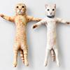 Animal Figure Cat Plush Doll Built in Skeleton Funny Cat Toy Kawaii Plush Cat Toy  Kids Toy