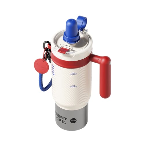 

Sidagar 1000ml Stainless Steel Tumbler with Handle, Sports Metal Water Bottle with Lid and Straw, Vacuum Insulated, Spill-Resistant, Coffee Travel Mug