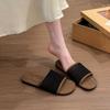 2025 Shoes, Sandals, Half Slippers, Women's Casual Summer Outer Wear, Hollowed-out Woven Breathable New Models