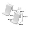 Yamazaki (Yamazaki) Wall-Mounted Game Controller Storage Rack (Set of 2) for Plasterboard Walls (Includes Drywall Tweezers and Wood Screws) White, App