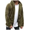Herren Herbst Winter neue Kapuze reine Farbe lose lässige Plüschjacke