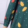 2025 Muslim Women's Polka Dot Print Long Sleeve Swing Dress