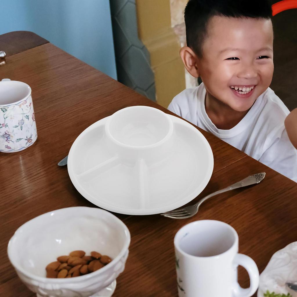 Japanese-style Fat Grating Plate Child Plastic Compartment Plates Reusable Dividing Plate For Fat Reduction Meal Sharing