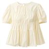 SanCai 100% Cotton Puff Sleeve Top