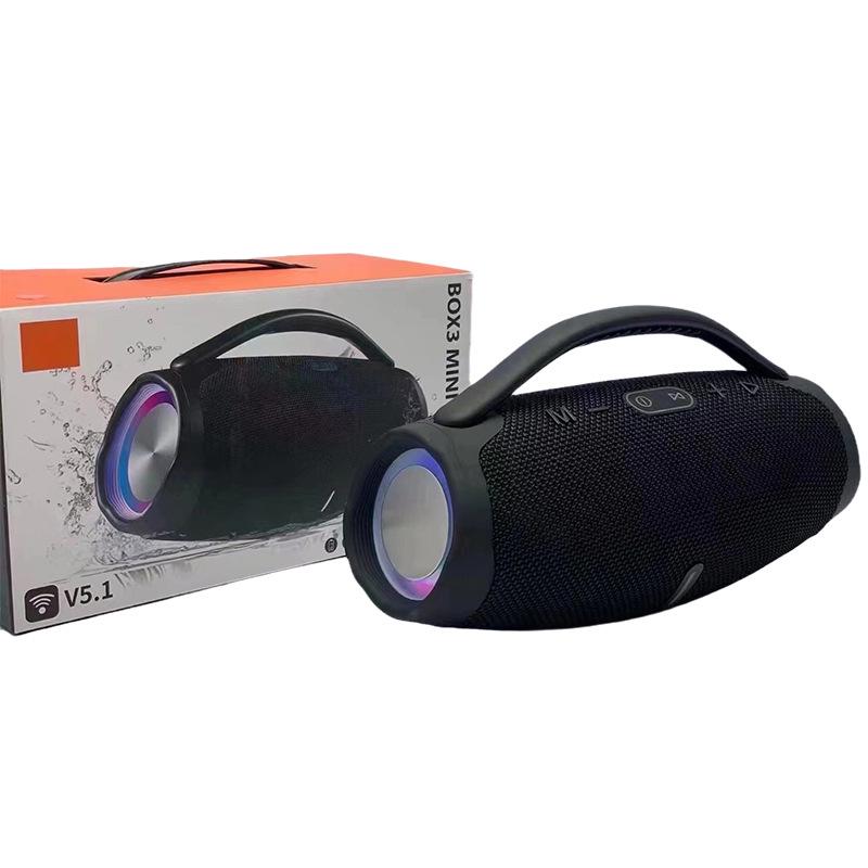 Boxă Bluetooth War God BOX3-MINILED: Subwoofer portabil portabil wireless de mână pentru exterior