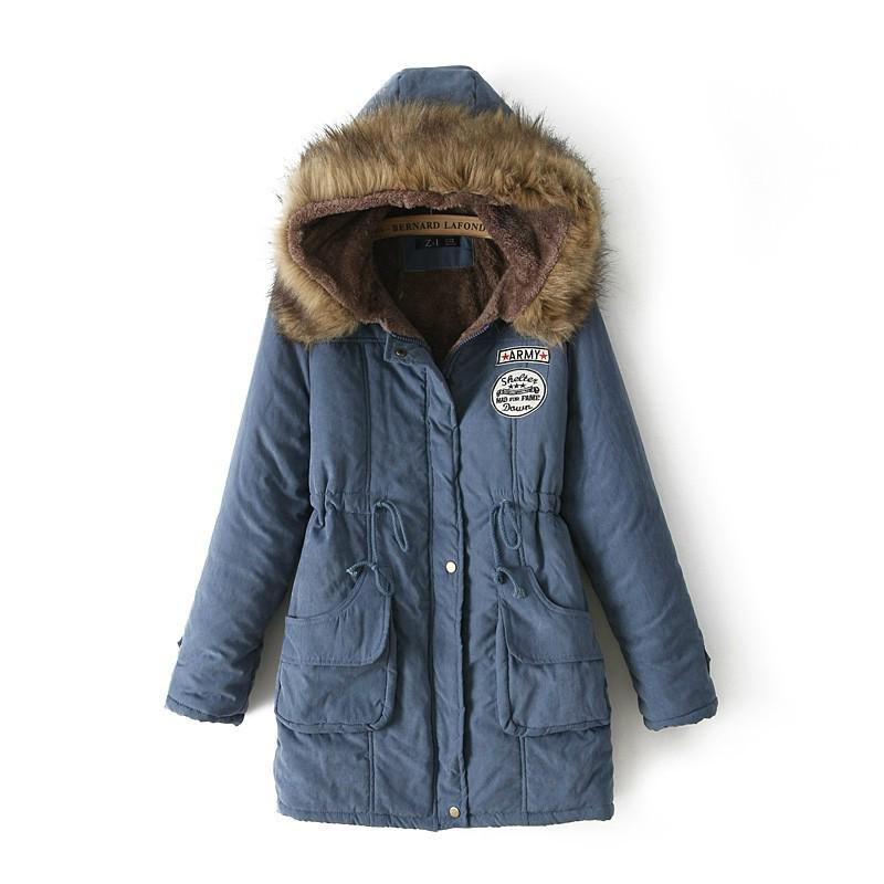Manteau long à capuche en laine d'agneau style coréen grande taille pour femme - Hiver 2023