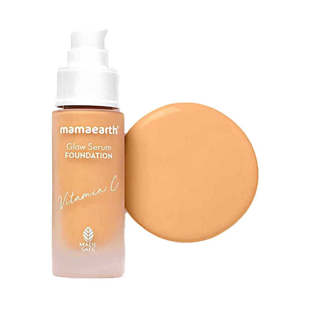 

Mamaearth Glow Serum Matte Liquid Foundation 30 ml With Vitamin C For 12-Hour Long Stay And Smudge Resistant Finish (04 Sand Glow)