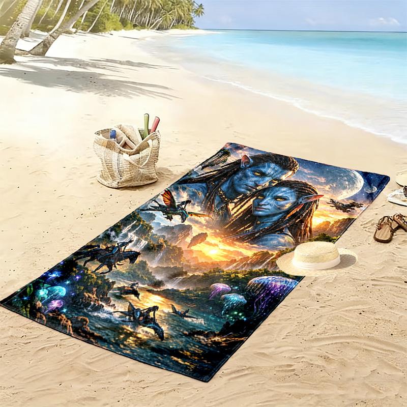 AVATAR Print Beach Towel, Large Soft Quick Dry Towel for Beach Camping Swimming