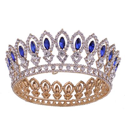 New Bridal Jewelry Baroque Round Bridal Crown Wedding Dress Accessories