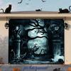 2D Flat Banner, 1 Piece Halloween Happy Garage Door BannerDJH