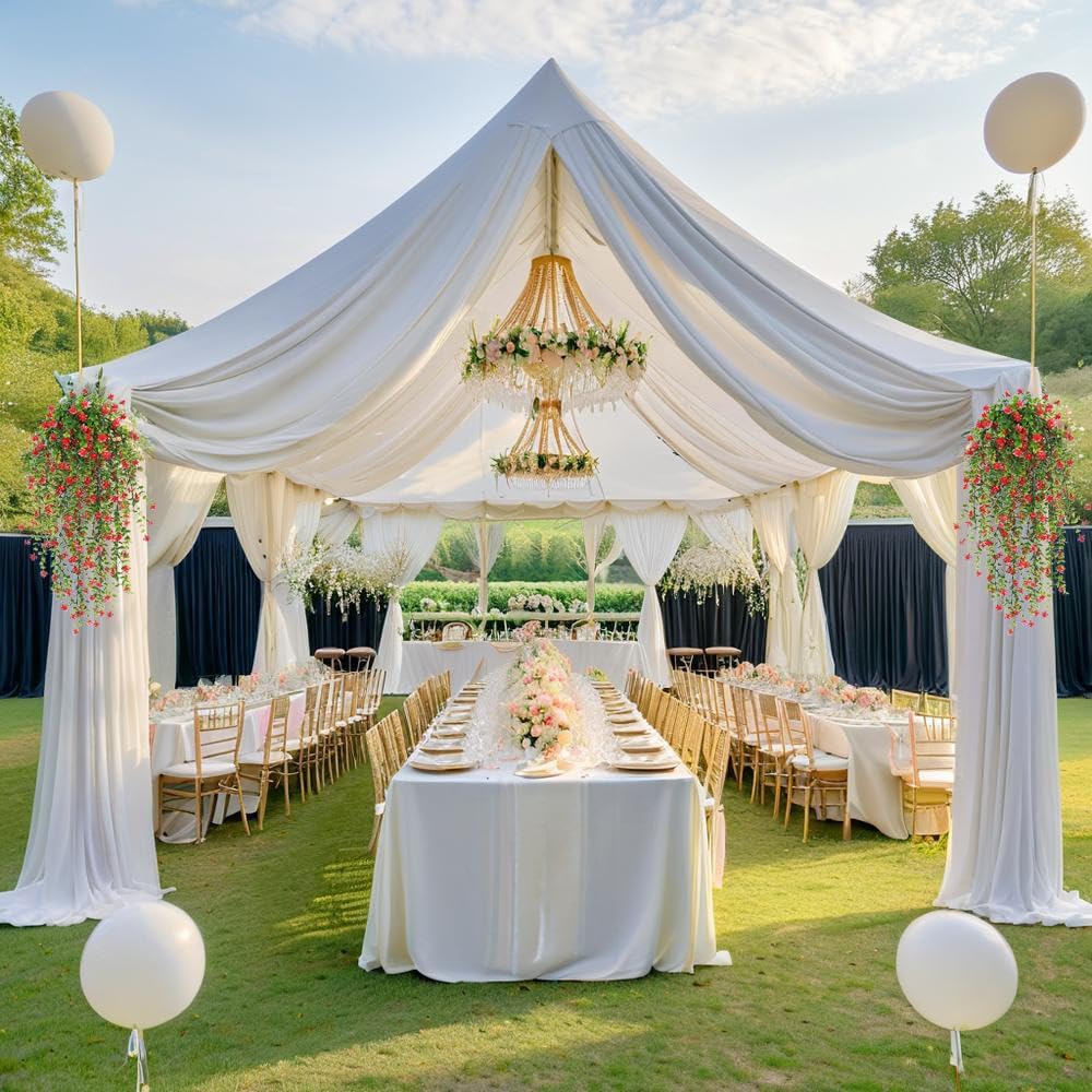 Artificial Hanging Flowers, Fake Eucalyptus Vine Faux Flower Greenery Garland Plastic Plants for Indoor Outdoor Wall Garden Wedding Home Party Decor