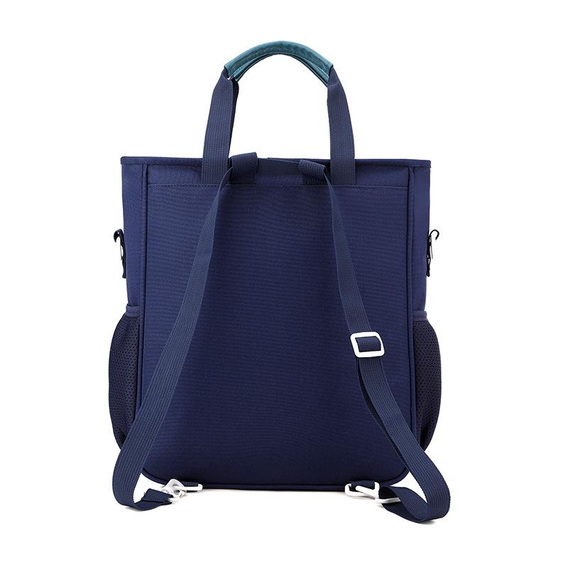 School bag 2025 new anti-splashing children's school bag lightweight student tutoring bag simple handbag art bag printed logo