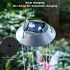 2PC Colorful Gradient Garden LED Wind Chimes Decorated Solar Hummingbird Landscape Garden Lights Decorated Atmosphere