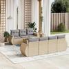VidaXL Garden Lounge Set with Cushions 8 Pcs, Patio Sofas, Patio Furniture Set, Outdoor Furniture, Beige 3224911