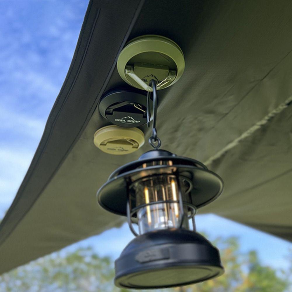 

Удобный магнитный крючок для палатки, прочный магнитный уличный магнит, вешалка для кемпинга, лампа зелёный