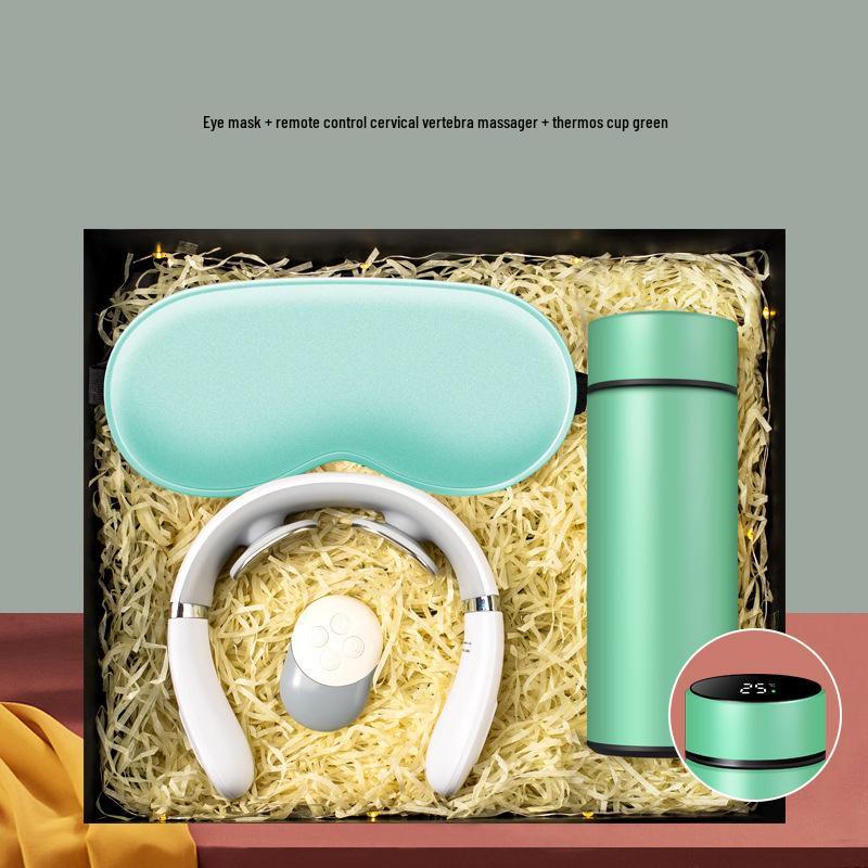 Cervical Spine Massager & Thermos Gift Set for Company Events and Client Souvenirs