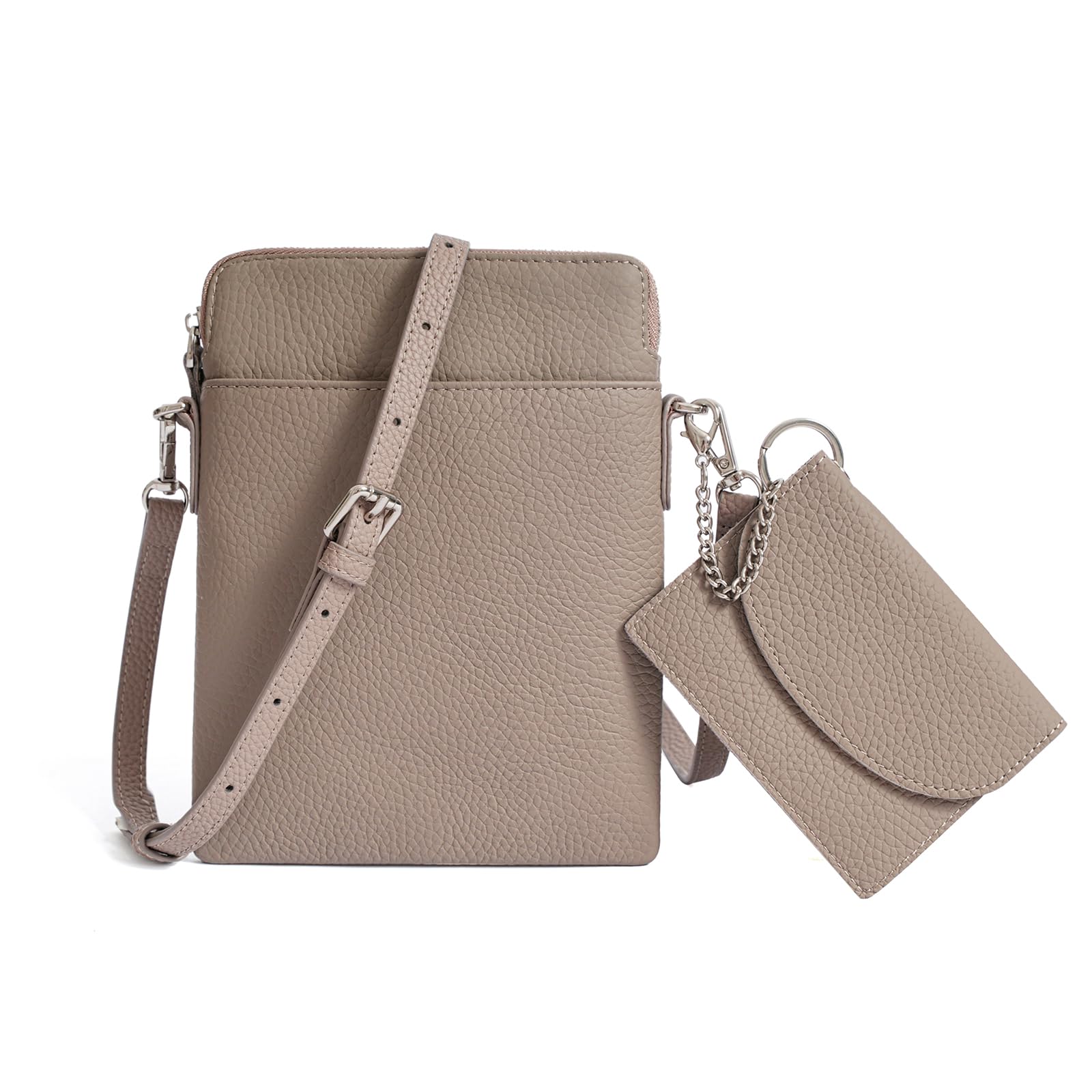 

Smartphone smartphone shoulder crossbody genuine with removable coin smartphone smartphone stylish [imeetu] pouch, bag, bag, leather, slim, purse, сірий колір