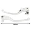 Kijima Slim Aluminum Levers with Needle Bearings for XL Sportster Chrome Die-Cast ('04-'12), Plated, HD-04355