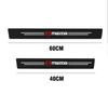 2025 Hot 4Pcs Car Door Sill Protection Plate PU Leather Carbon Fiber Door Sill Anti-scratch Bumper Sticker For Mazda 2 3 Axela C