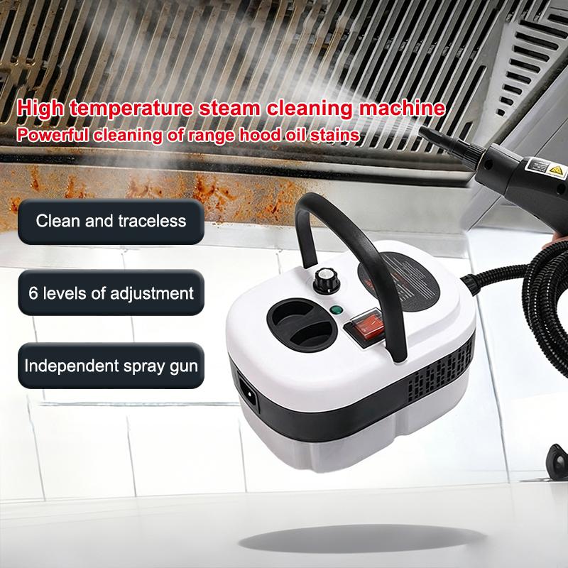 2500W High Pressure Steam Cleaner Multifunctional Fast Heating Machine For Kitchen Hood Oil Stain Removal Whole House Cleaning