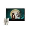 Halloween Scene Crystal Velvet Entrance Door Mat Non-Slip And Dirt-Resistant Easy To Take Care Of Universal Floor Mat