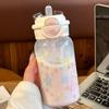 Planet Plastic Star Straw Cup: Cute Large Capacity Summer Water Cup for Girls