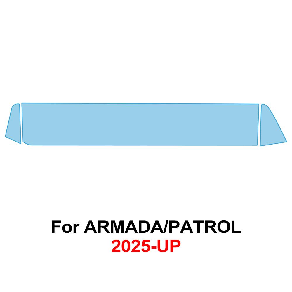 Pre-cut TPU Dashboard Screen Protector Film for NISSAN ARMADA PATROL 2025 Anti-Scratch Transparent GPS Navigation PPF Sticker