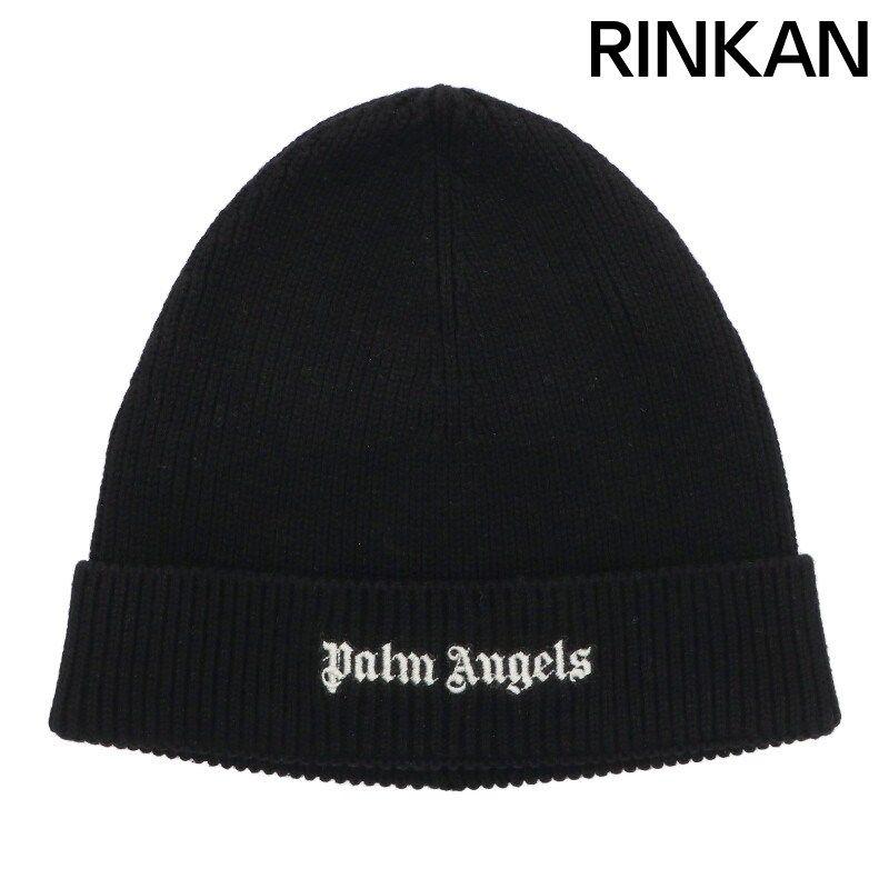 Used Palm Angels PMLC032C99FAB001 Logo Embroidered Beanie Hat Men s UNI
