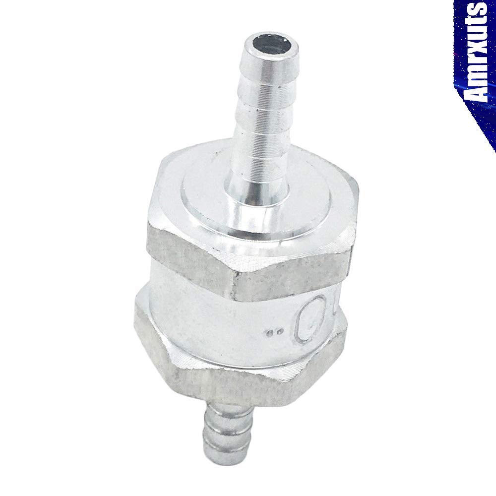 Amrxuts 6mm 6mm 1/4 Fuel Non Return One Way Check Valve Gasoline Diesel Fuel