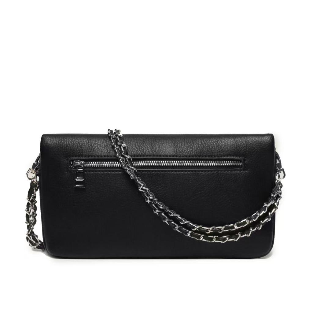 2025 New Fashion Women's Shoulder Bag Black PU Retro Messenger Bag Luxury Design Casual Women's Handbag