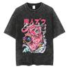 Anime Dragon Ball Cosplay Gewaschenes T-Shirt Baumwolle Kurzarm Locker Groß Lässig Sport Fitness T-Shirt Herren Harajuku Kleidung
