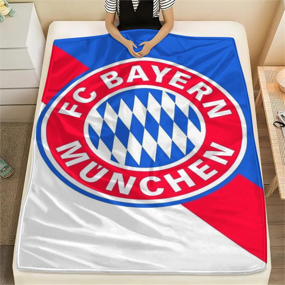 

1pc FC Bayern Munich Print Flannel Blanket, High quality Comfortable for All Seasons, Home Decor, Warmth and Comfort, Perfect for Christmas Gifts48 80cm x 120cm