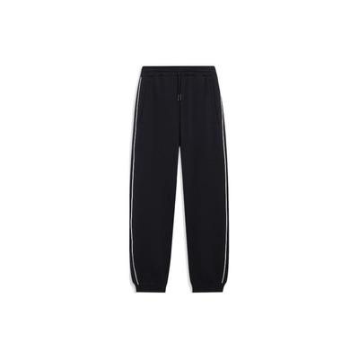 Li Ning Sports Lifestyle Series Loose Fit Casual Cuffed Knit Joggers Men Joggers Black AKLTE47-1
