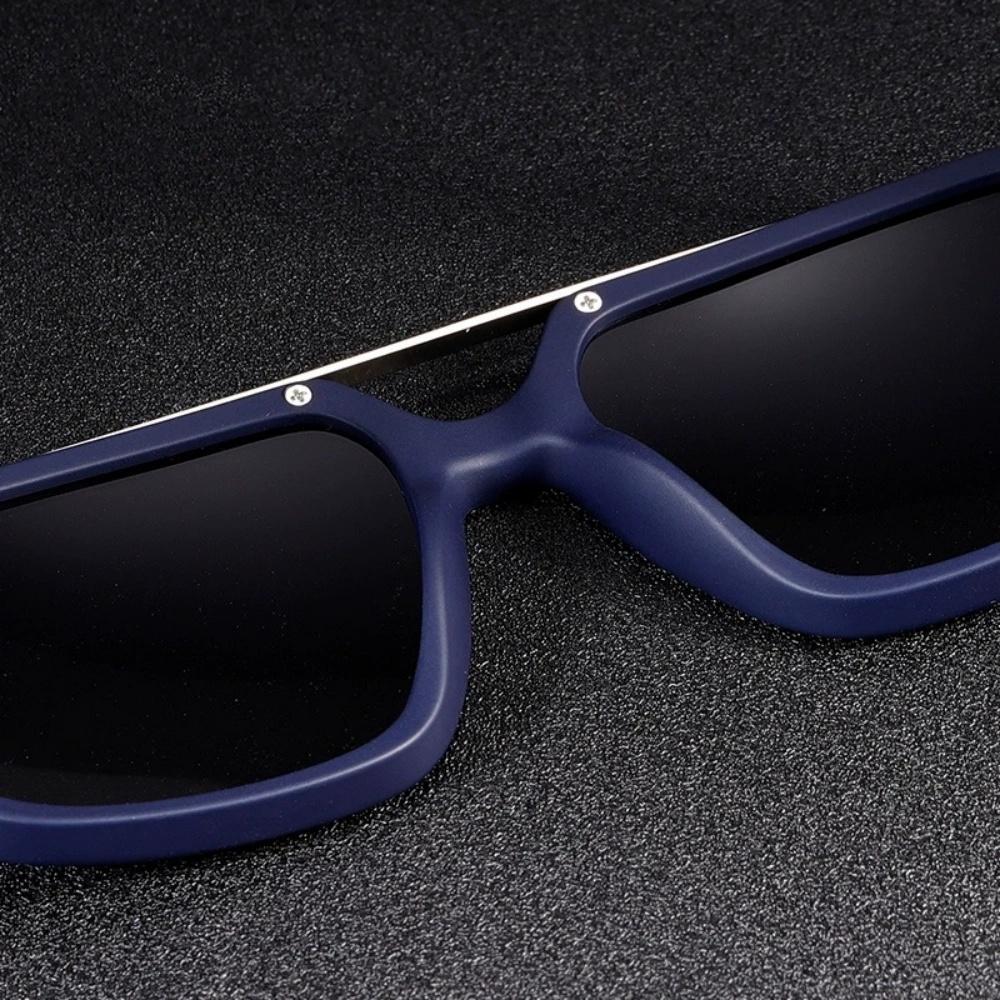 1pcs New Men's Sunglasses Fashion Classic Box Metal Frame UV Protection Outdoor Driving Shades