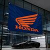 Motorcycle For HONDA Decorative Flag Waterproof Fade Resistant Polyester Indoor Outdoor Hanging Flag