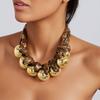 Statement Floral Necklace Balls Design for Women Girl Trendy Wedding Party Jewelry Accessory