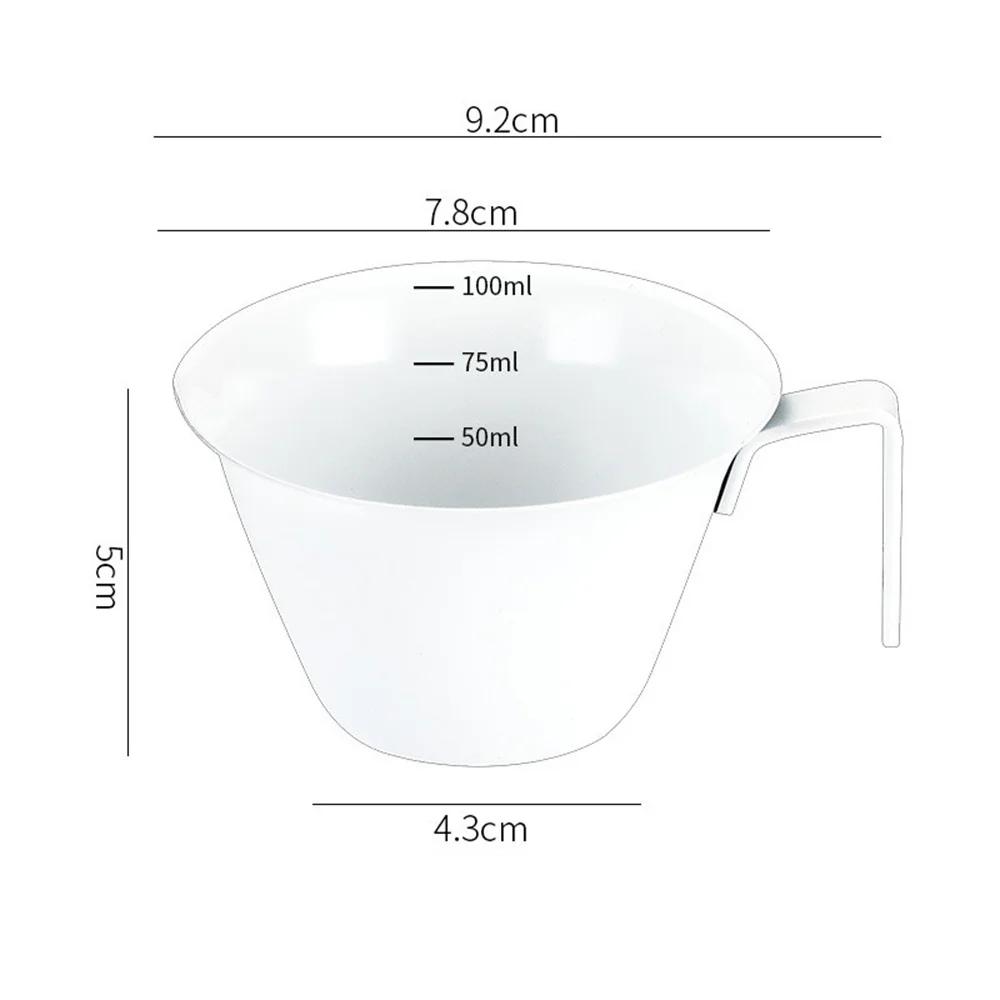 100ml Stainless Steel Espresso Measuring Cup with Scale V-Shaped Spout Coffee Measuring Jug Professional Milk Pitcher