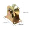2Pcs Sliding Door Pulley Wheels Cable Pulley Wheel 2 Inch Iron Heavy Duty Ceiling Mount Garage Wire Rope Block Traction Towing